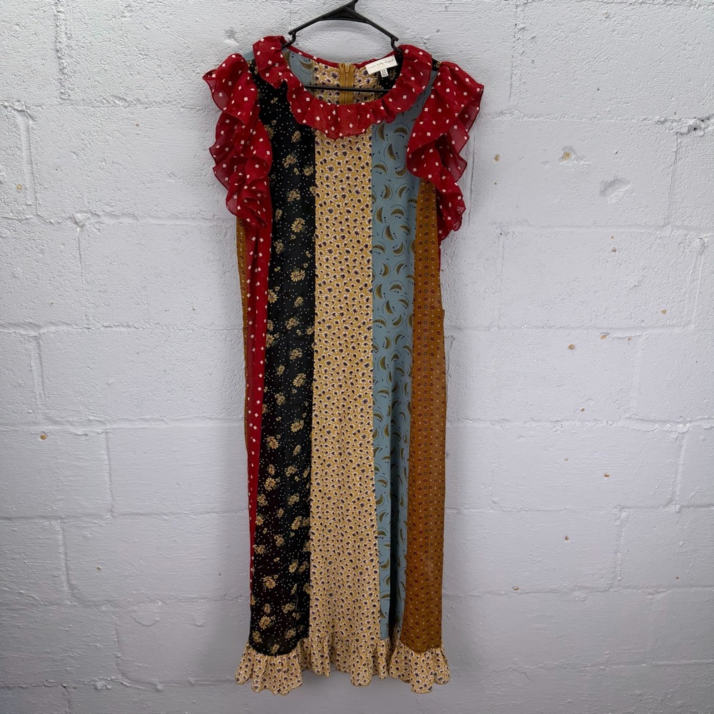 Never Fully Dressed Multicolor Patchwork Dress